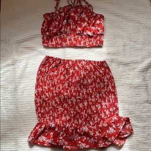 Two piece skirt and top